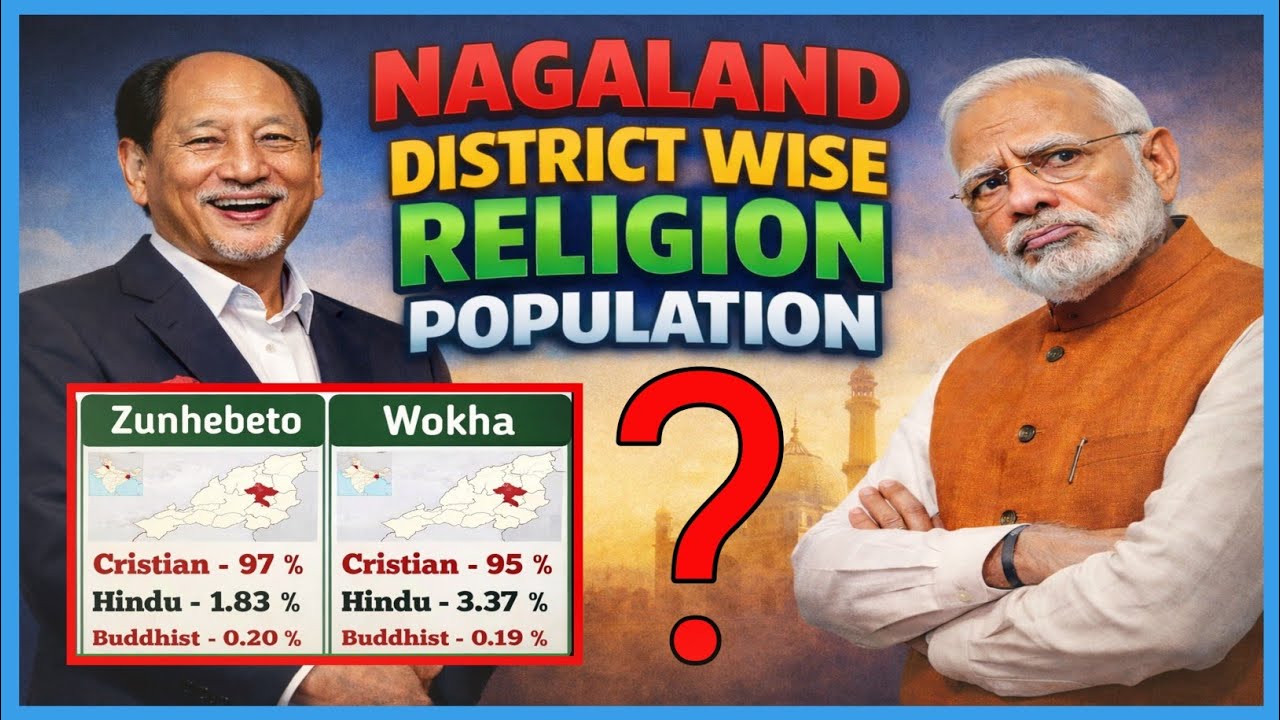 Nagaland District Wise Religion Population😲 || main religion in Nagaland State || Christian people
