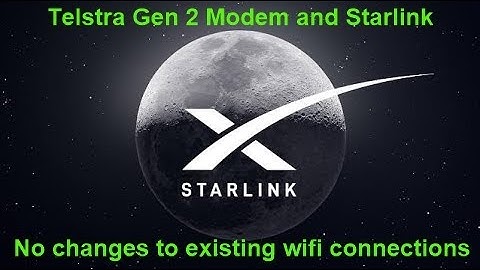 Starlink with Telstra modem, seamless, transfer from one to the other