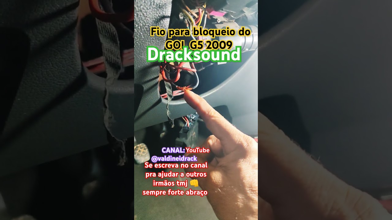 FIO DE BLOQUEIO DO GOL G5 2009 faça o bloqueio vc mesmo na sua casa e economize seu dinheiro 💰 tmj 👊
