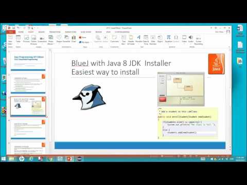 Installation of Java JDK, BlueJ and Eclipse