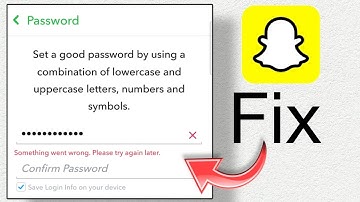 Something went wrong please try again snapchat