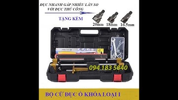 Bộ đục ổ khóa - Hướng dẫn sử dụng