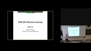 UCSC Machine Learning - Lecture 1: Overview of ML
