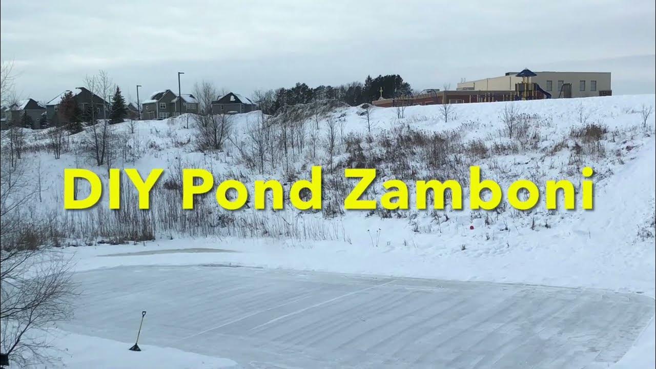 DIY Backyard Pond Zamboni and Ice Resurfacing YouTube