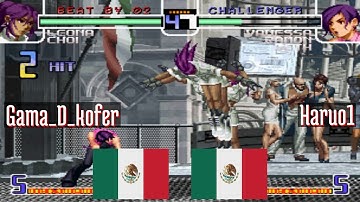 FT5 @kf2k2pls: Gama_D_kofer (MX) vs Haruo1 (MX) [King of Fighters 2002 Plus kf2k2 Fightcade] Jul 27