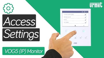 How to Access the Monitor Settings - Urmet VOG 5 (IP) Handsfree Monitor