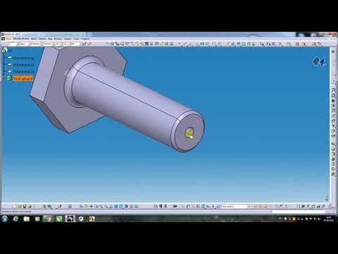 catia v 5 გაკვეთილი 7,  რეზბის მოჭრა