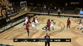 Towson Men's Basketball Takes Down Northeastern 68-57