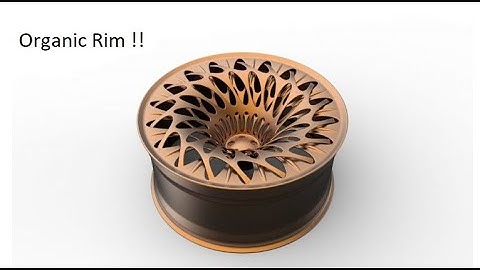 How to model an organic Rim in SOLIDWORKS?