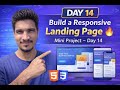 Day 14 | Responsive Landing Page Mini Project 🔥 | HTML CSS Responsive Design