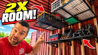 I Doubled the Storage Inside My Shipping Container | FLEXIMOUNTS