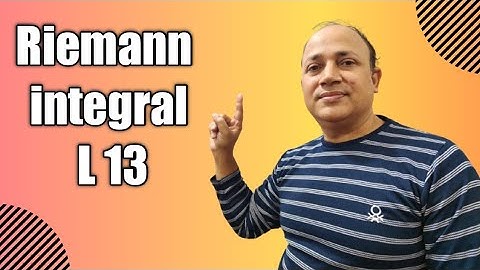 Riemann Integral// L 13// integration of sin x  by partition method