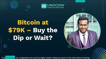 Bitcoin at $79K - Buy the Dip or Wait? join with Sathvik Vishwanath CEO of Unocoin #bitcoin