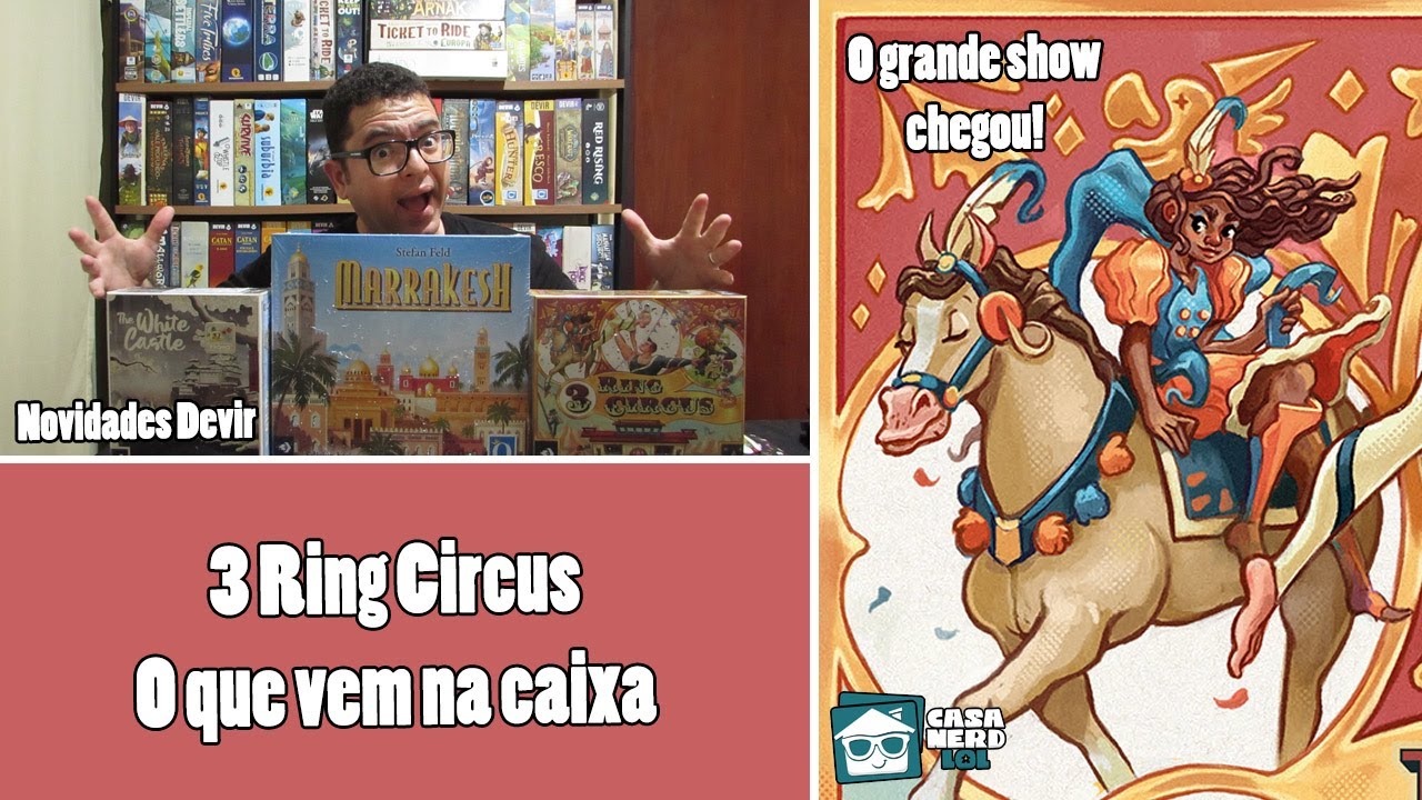 O que tem na Caixa? Unboxing 3 Ring Circus - Novidades - Compara Jogos