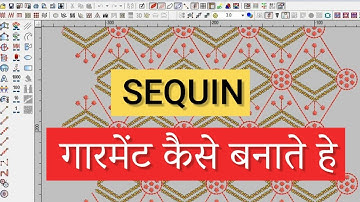 How Make Sequin Garment Design | Wilcom Embroidery Design | Lifetime Creation | Wilcom Tutorial