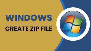 How To Create ZIP File On Windows Laptop And PC