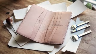 How to Make a Leather Long Wallet (w/ PATTERN!)