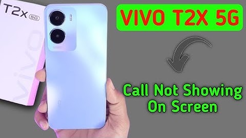 incoming call ringing but not showing Vivo t2x, to fix incoming call not showing on screen