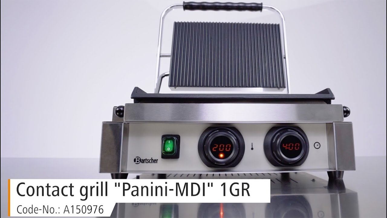 Bartscher Contact grill "Panini-MDI" 1GR | A150976 | EN