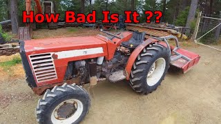 Free Fiat 5566 4wd tractor and mower with issues.. Lets fix it !!