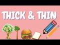 Thick & Thin Objects for Kids 🧸