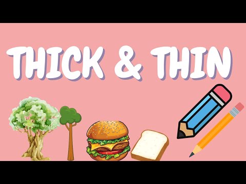Thick & Thin | Fun Learning Video for kids #thick&thin #kidslearning