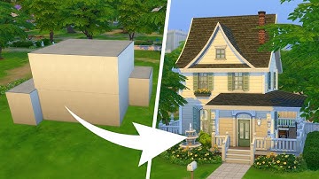 Can I turn this weird box into a real house in The Sims 4? (Shell Challenge)