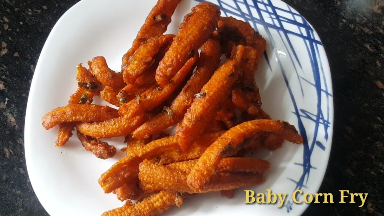 Crispy Baby corn fry ಬೇಬಿ ಕಾರ್ನ್ ಫ್ರೈ ಮಾಡುವ ವಿಧಾನ Baby corn fry