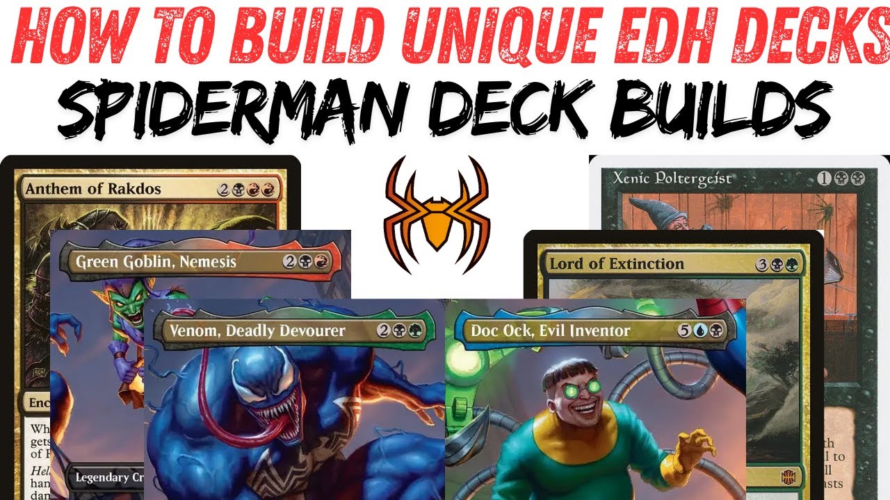 Unique Commander Deck Ideas: Spiderman EDH Deckbuilding - YouTube