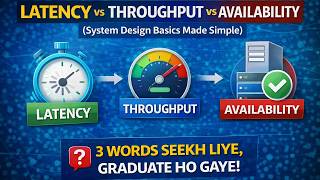 Latency vs Throughput vs Availability, System Design Basics Explained