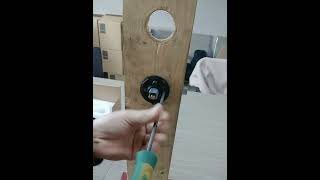 Installation video of KNOBWELL crystal door knob - privacy function