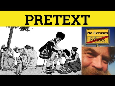? Pretext - Pretext Meaning - Pretext Examples - Pretext in a Sentence - Pretext Defined