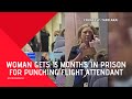 Woman gets 15 months in prison for punching flight attendant