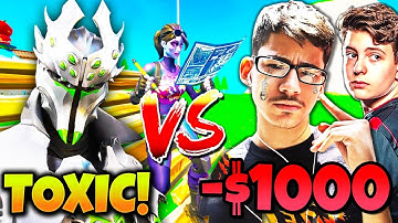 Toxic Controller Player BEAT FaZe SWAY for $1000...then CLIX Wins IT BACK! (1v1 Wager)