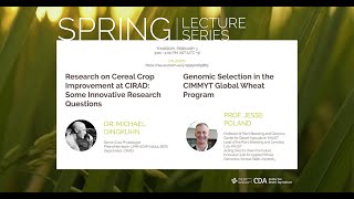 2022 CDA Spring Lecture Series: Michael Dingkuhn & Jesse Poland screenshot 1