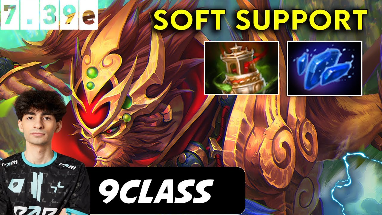 9Class Monkey King Soft Support - Dota 2 Patch 7.39e Pro Player Full gameplay