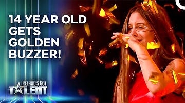 14 Year Old Singer Gets GOLDEN BUZZER! | Ireland