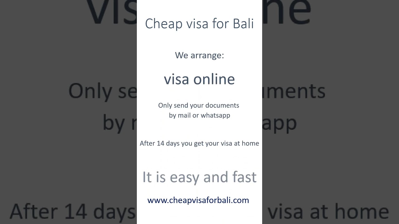 Order your visa before you enter Indonesia 