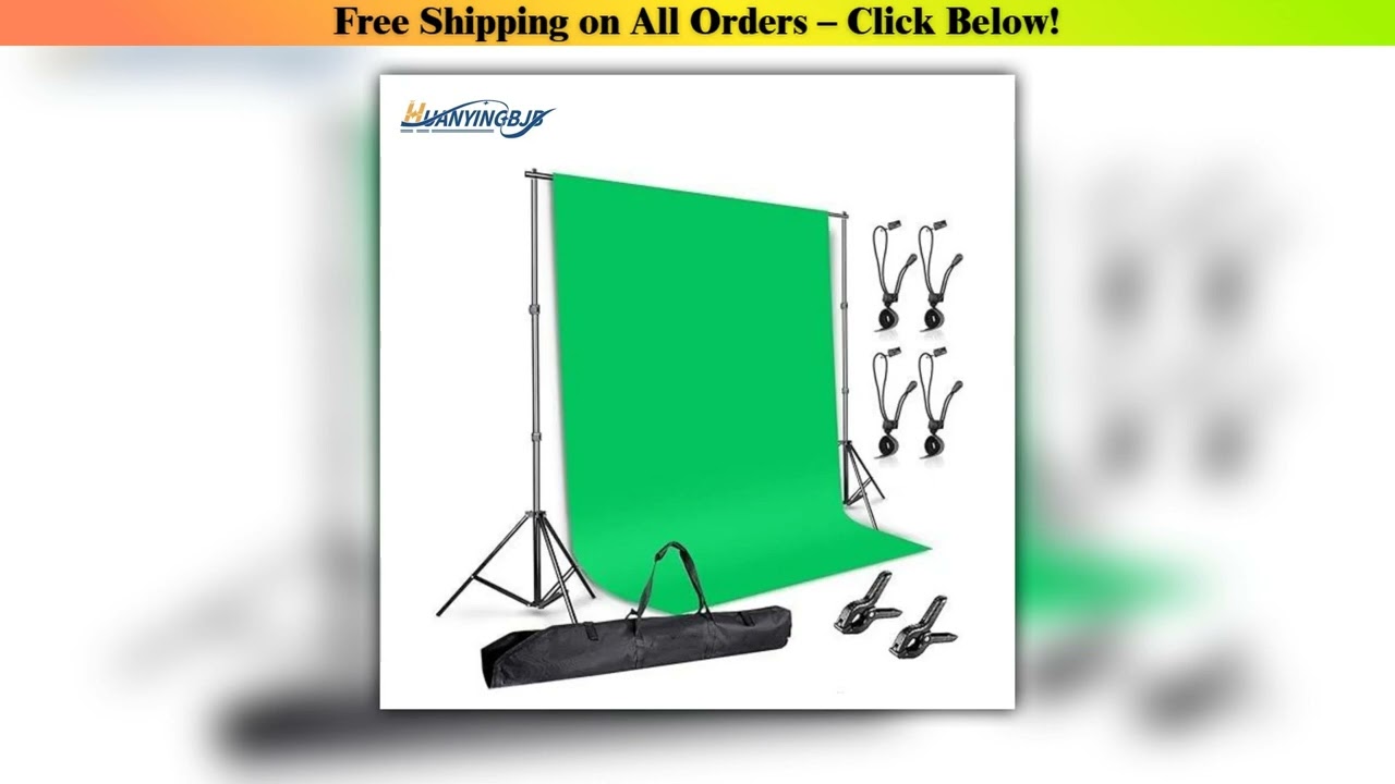 Photography Background Stand Kit With Backdrops Cloth Stand Support System 2.6X3M for Photo Studio