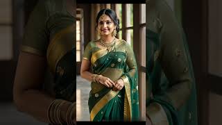 Digital Model Wearing Saree Ai Shorts Animation