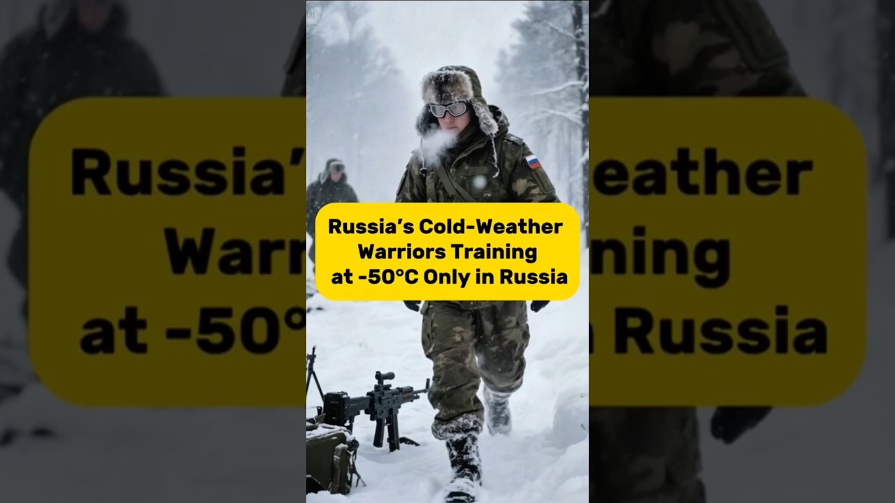 Russia's cold weather warrior's training at -50 C only in Russia