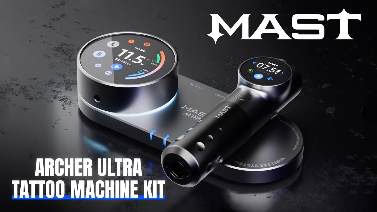 Mast Archer Ultra Tattoo Machine Kit - YouTube