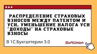 Распределение страховых взносов между патентом и УСН. Уменьшение налога УСН 