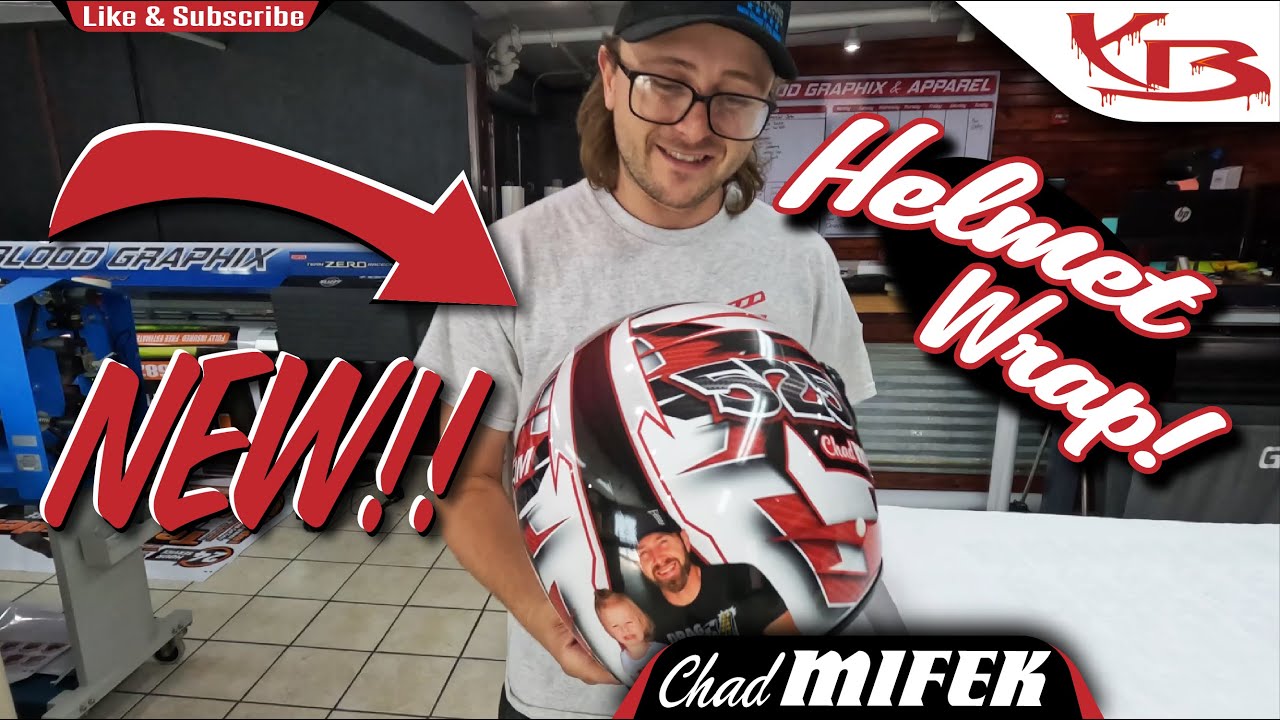 A NEW LOOK! - Chad Mifek's 2023 Helmet Wrap