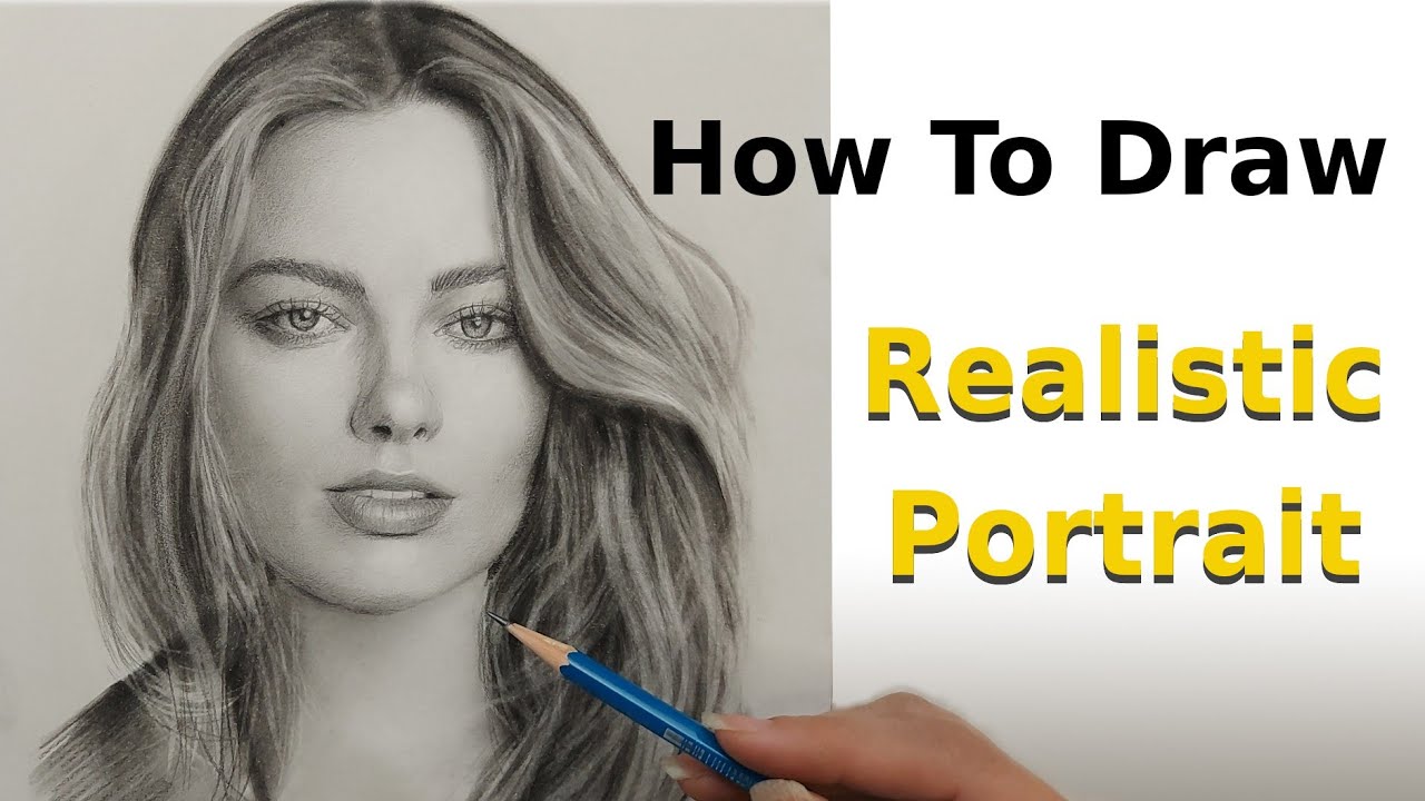 Margot Robbie | Step-by-Step Charcoal Drawing |