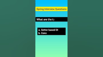 Spring Interview Questions- What is Dependency Injection? #shristiacademy #springtutorialbyshristi