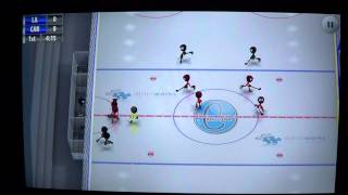 Ipad Iphone Stickman ice hockey game review screenshot 1