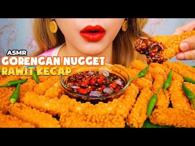 GORENGAN VIRAL TIKTOK 😋 ASMR NGABISIN 2 LUSIN NUGGET STICK COEL SAMBEL KECAP RAWIT😳⁉️|ASMR Indonesia