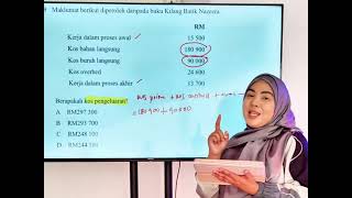 Prinsip Perakaunan Kertas 1 | Percubaan SPM 2024 MRSM | Kos Pengeluaran