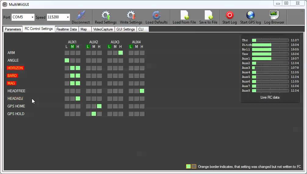 Multiwii Gui 22 Arm Funktioniert Youtube